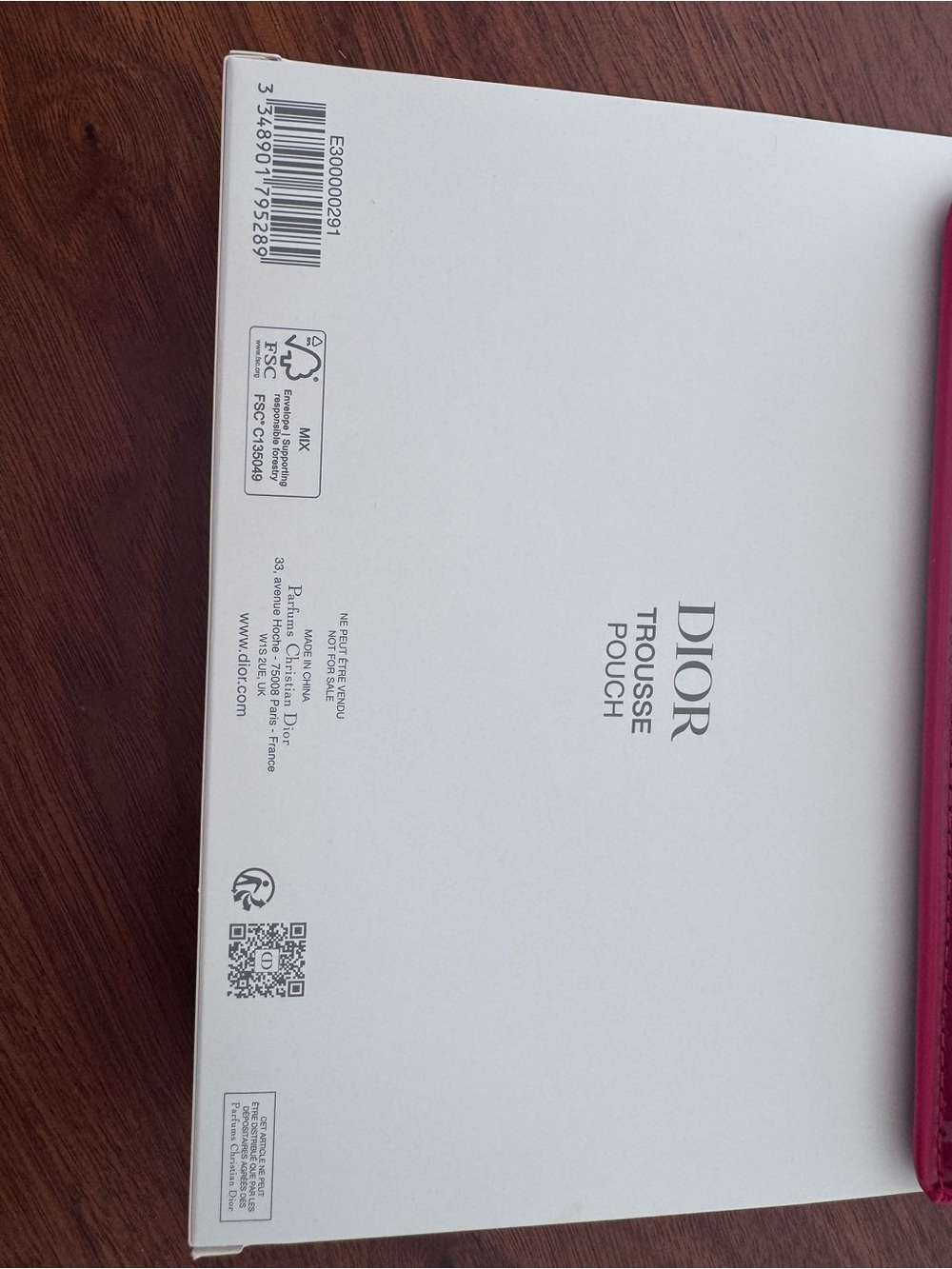 Dior Red CD Patent Pouch - Picture 3 of 3